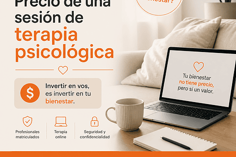 Precio de una sesión de terapia psicológica.